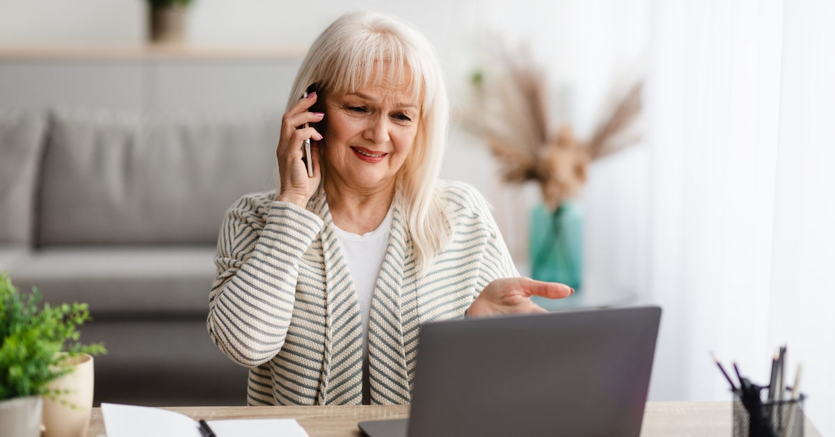 woman talking on mobile phone