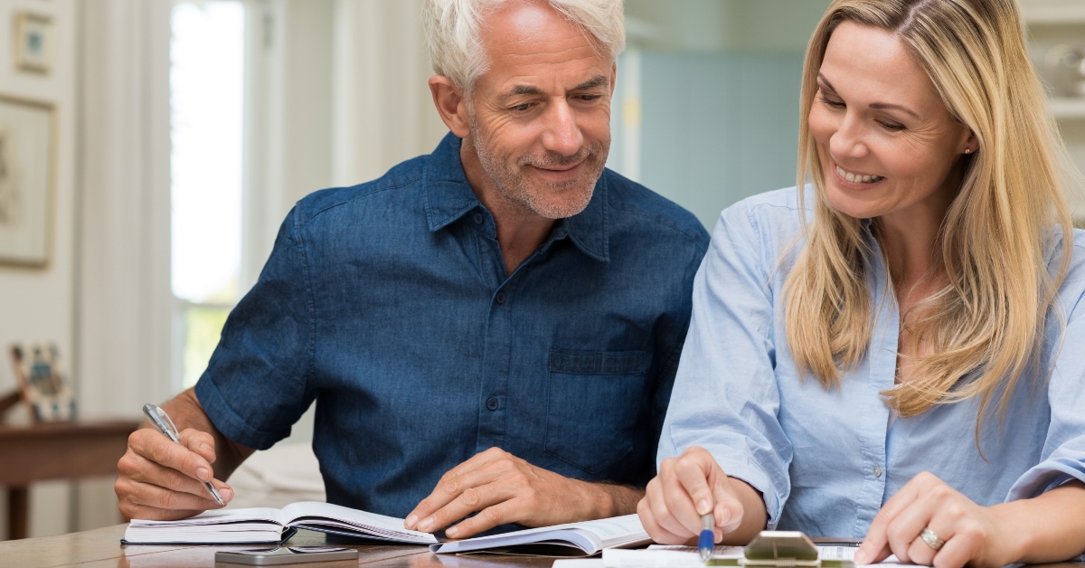 couple discussing home economics