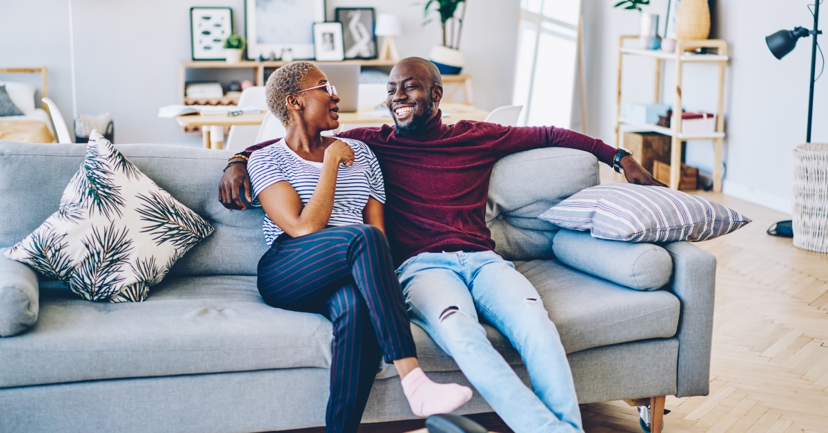 couple in love having conversation