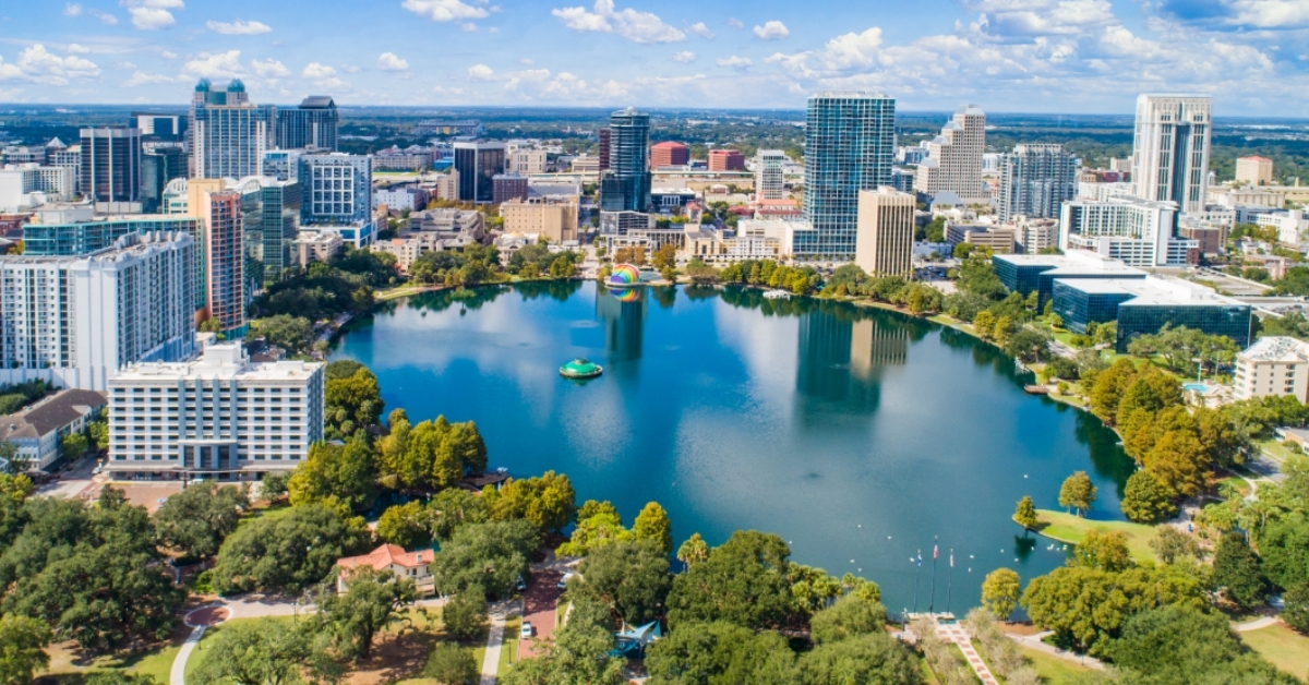 orlando florida downtown skyline