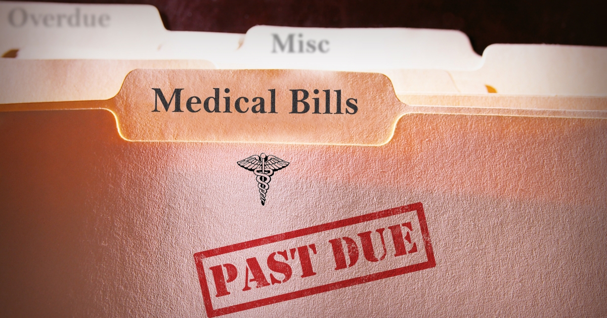 past due medical bills folder