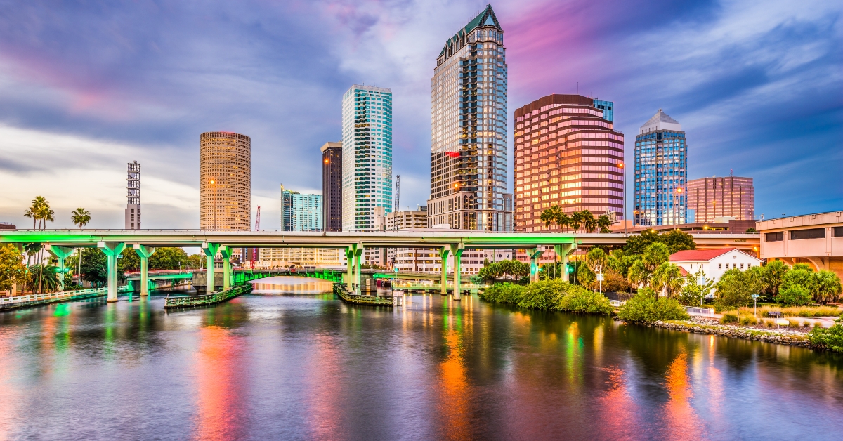 tampa florida usa skyline