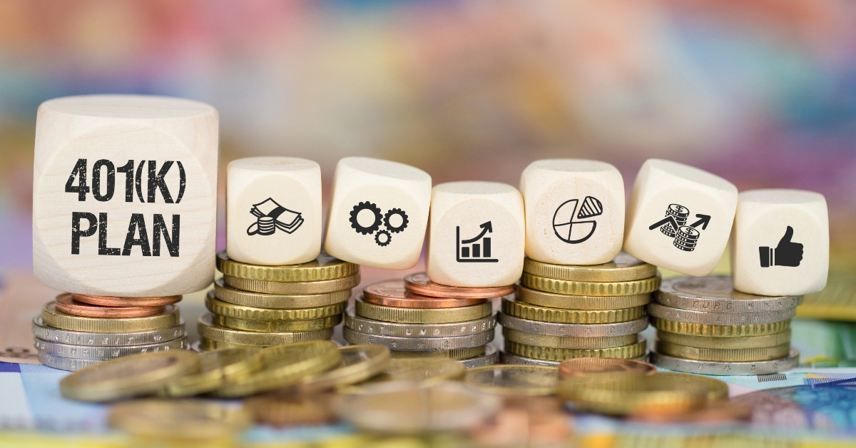 401k plan above coins