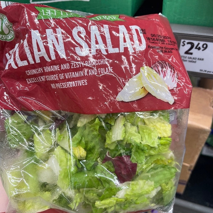 packed italian salad