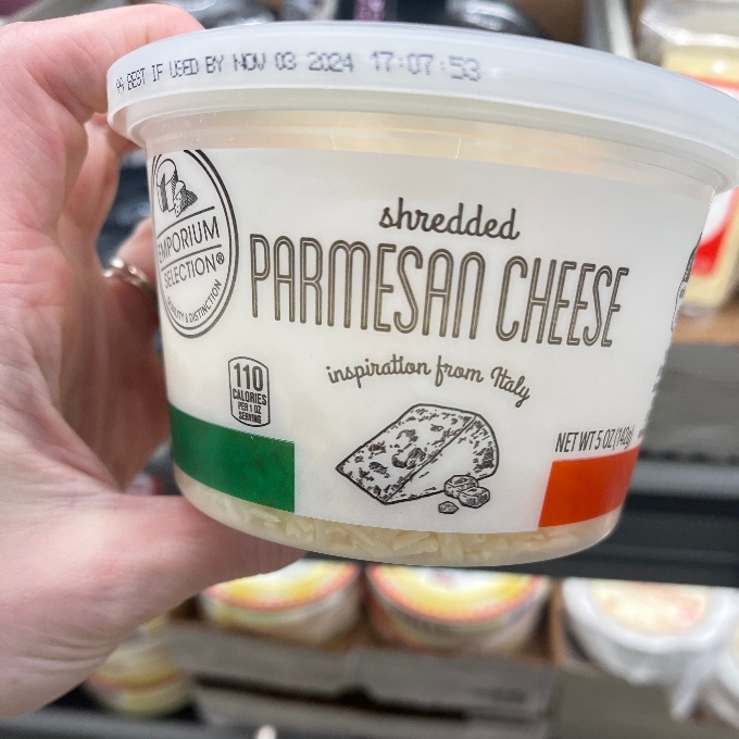 shredded parmesan cheese