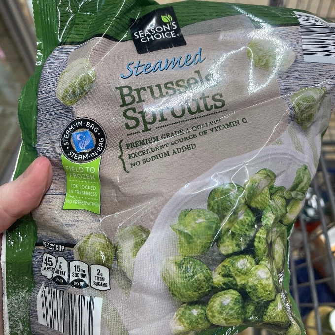 steamed brussels sprouts