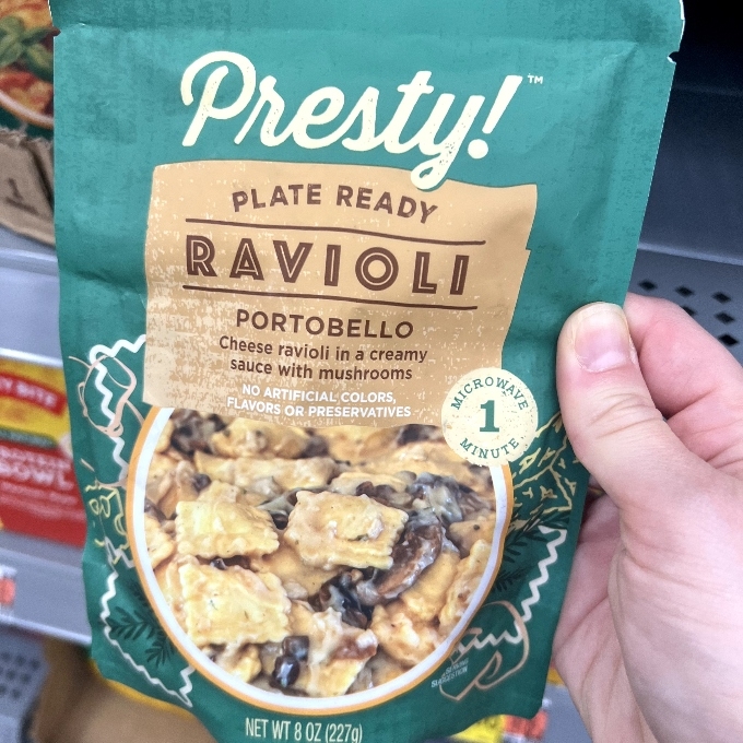 Presty! Plate-Ready Portobello Ravioli