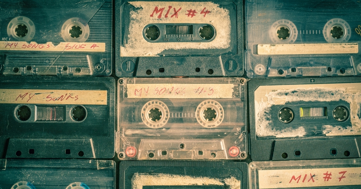 retro cassette tape