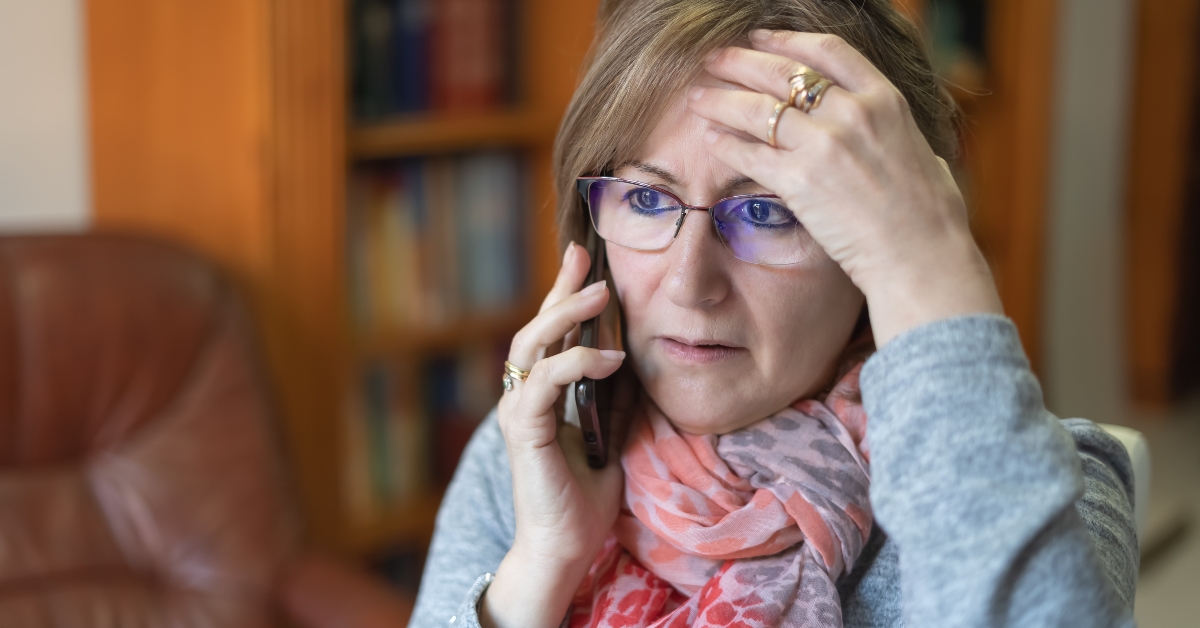 woman receiving bad news