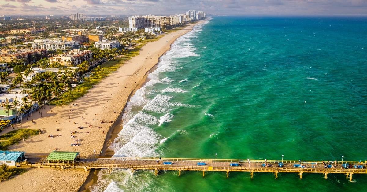 aerial of fort lauderdale florida