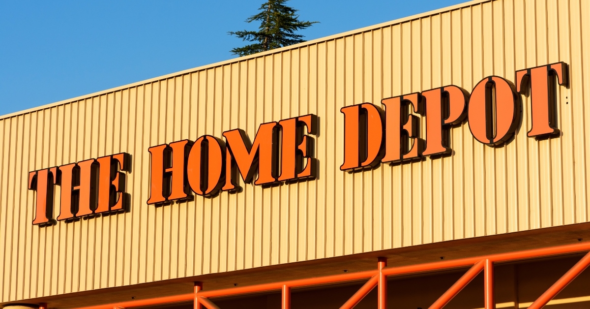 home depot sign
