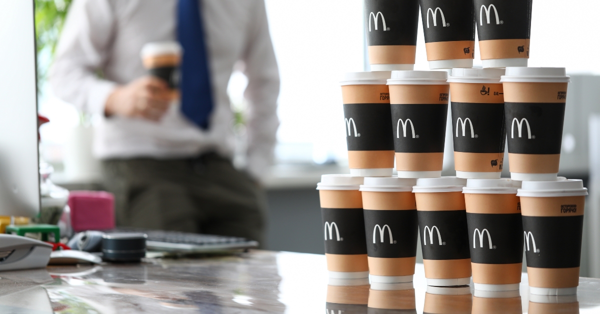 mcdonals cardboard cups