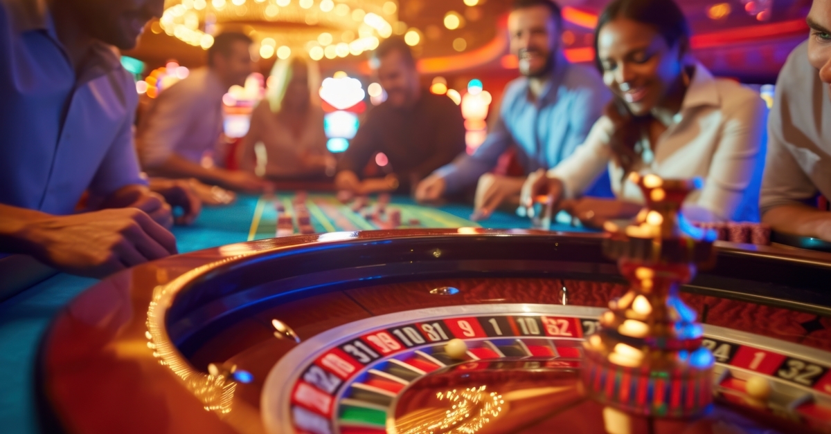 people besides roulette wheel in casino