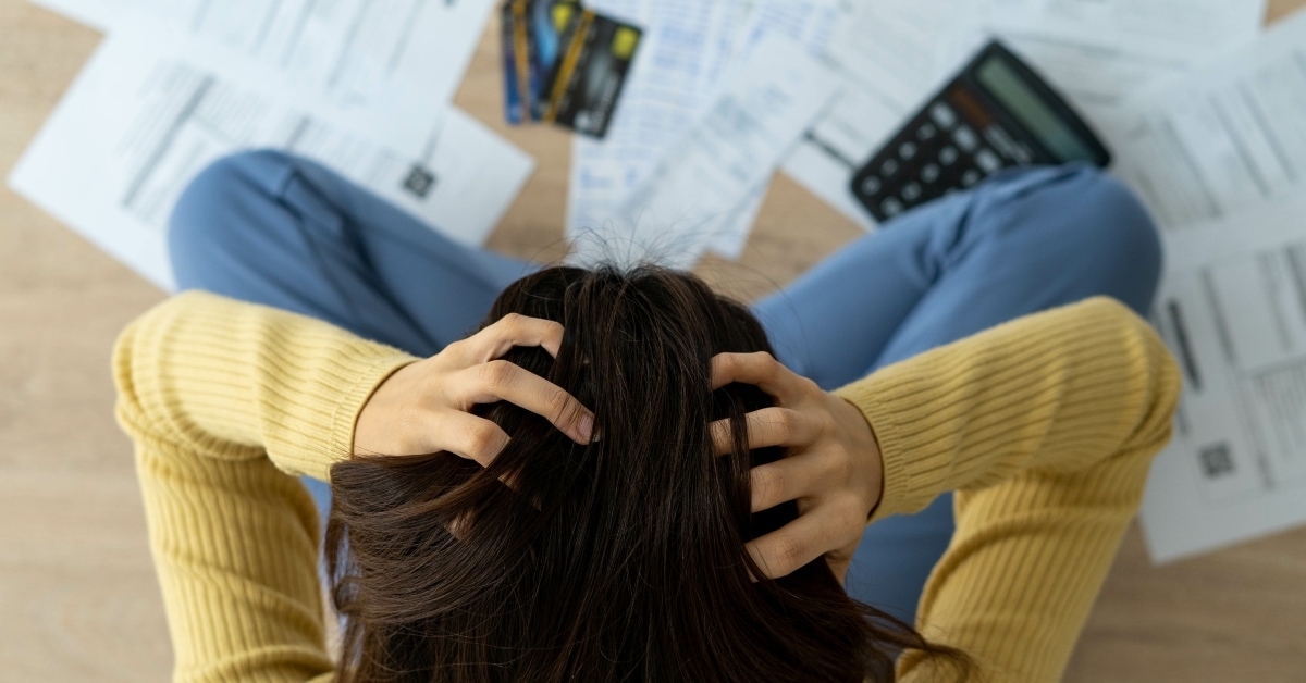 stress about debt and bills