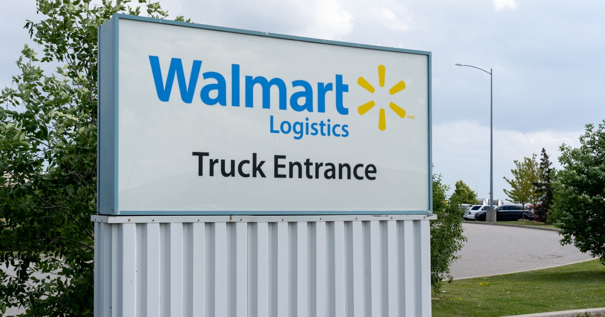 walmart logistics sign