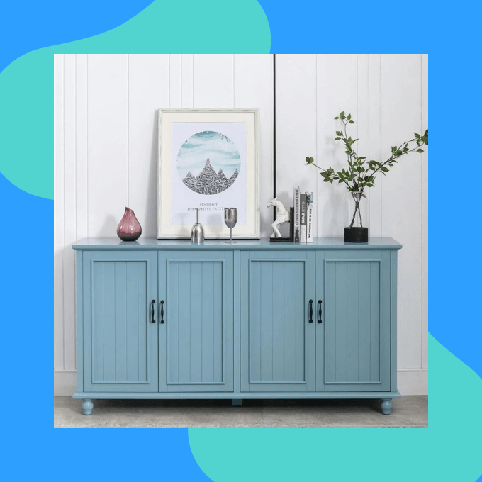 Eclife retro pantry cabinets