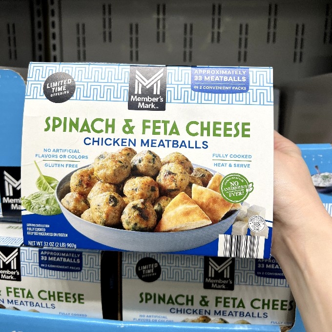 Member’s Mark Spinach Cheese Chicken Meatballs