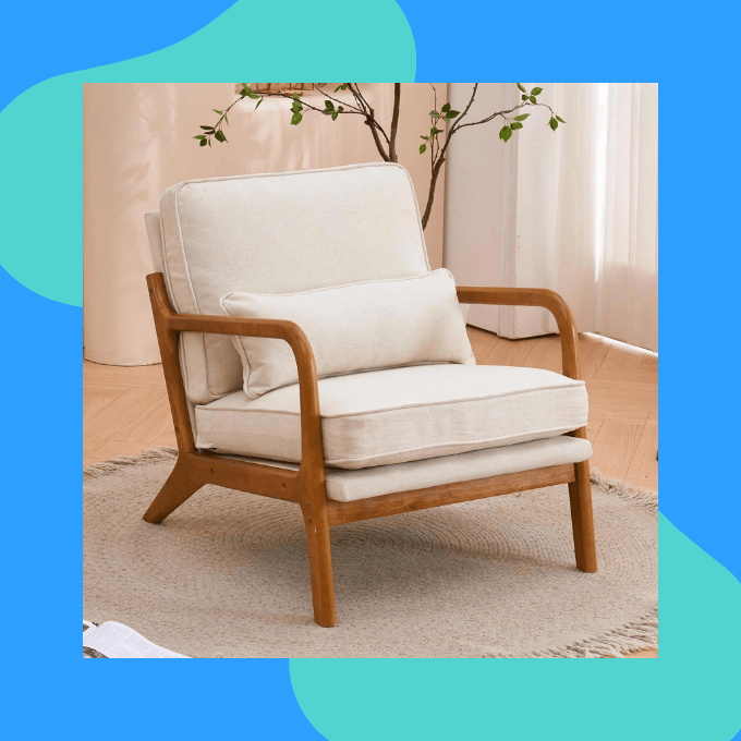 Linen armchair