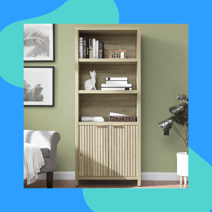 Bookshelf with cabinets