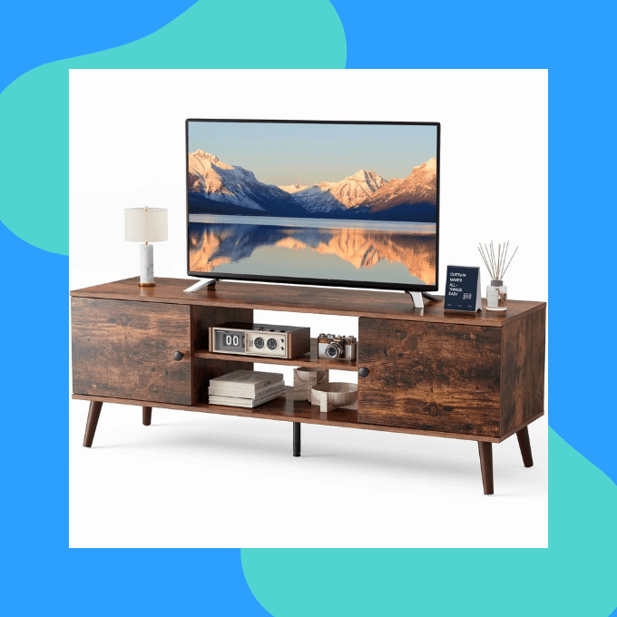 Mid-century entertainment center