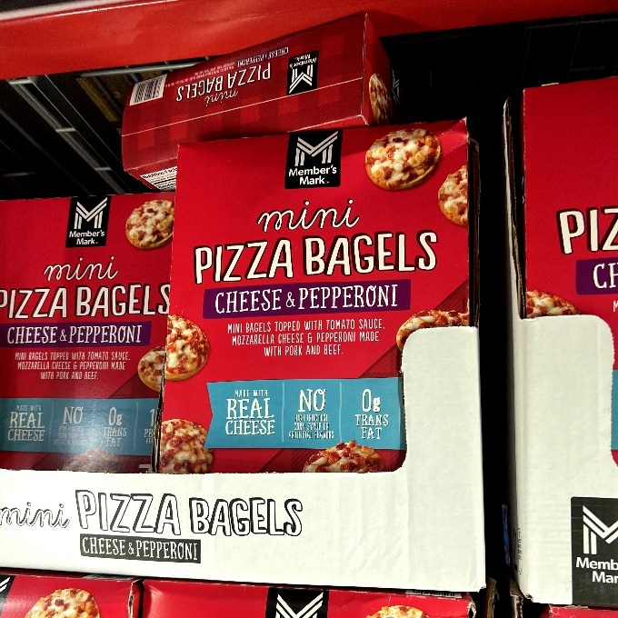 pepperoni pizza bagels