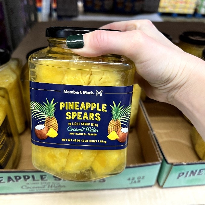 pineapple spears in light syrup