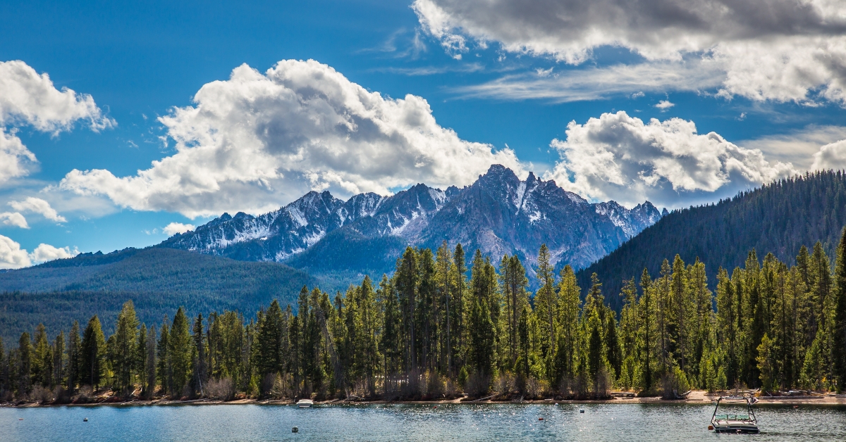 alpine lake in central Idaho