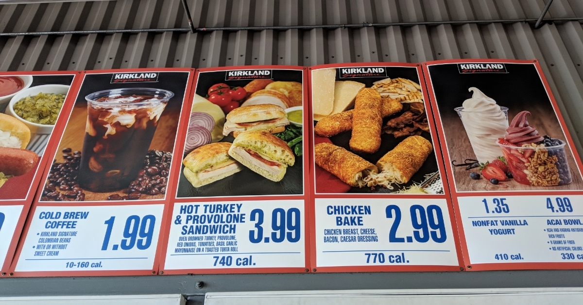 Costco Food Court Menu