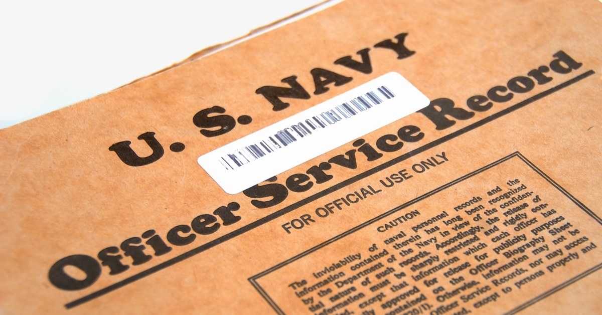 u.s. navy officer service record