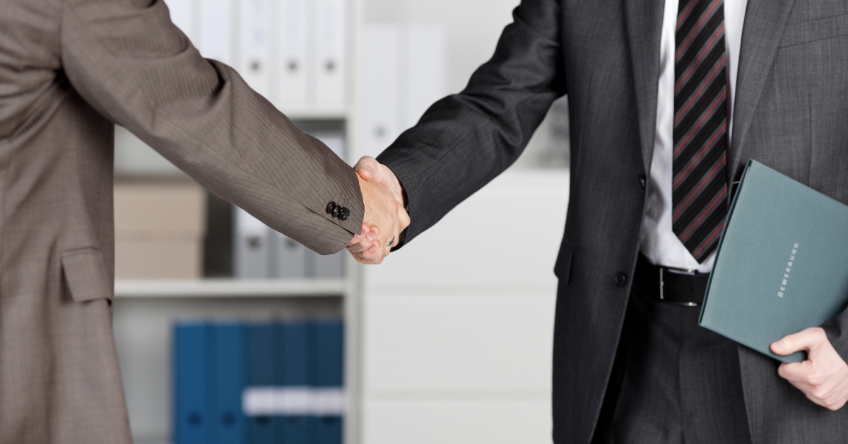 businessmen hand shaking