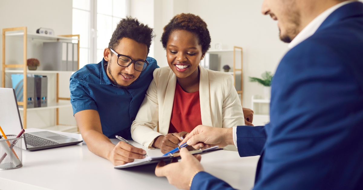 family signing contract