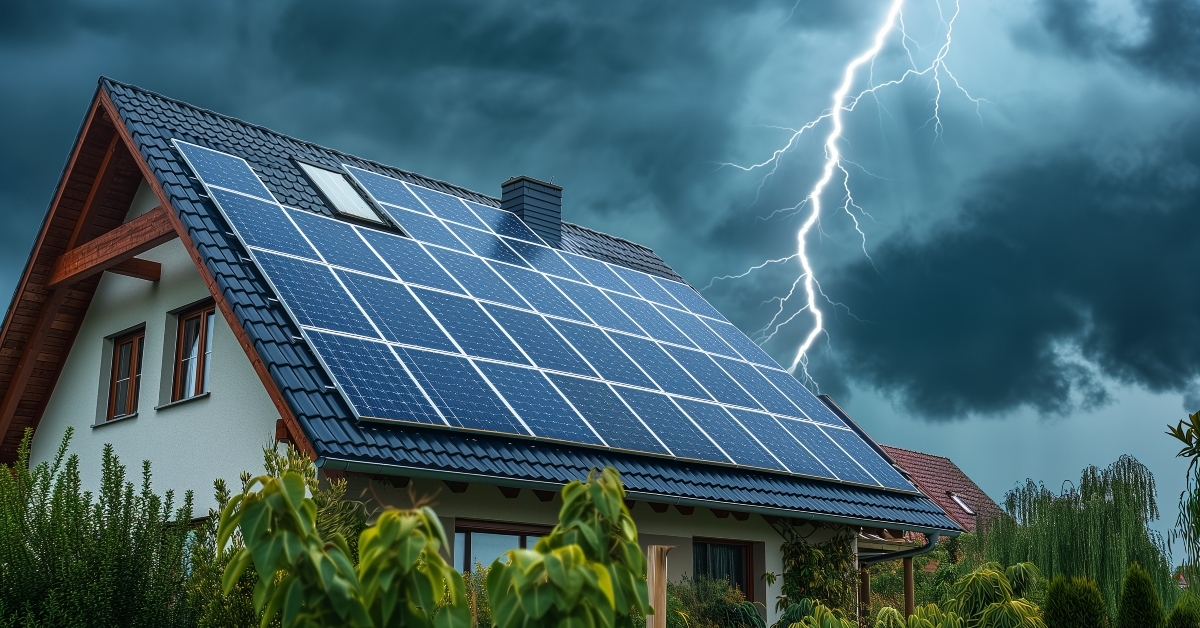 lightning strike at home