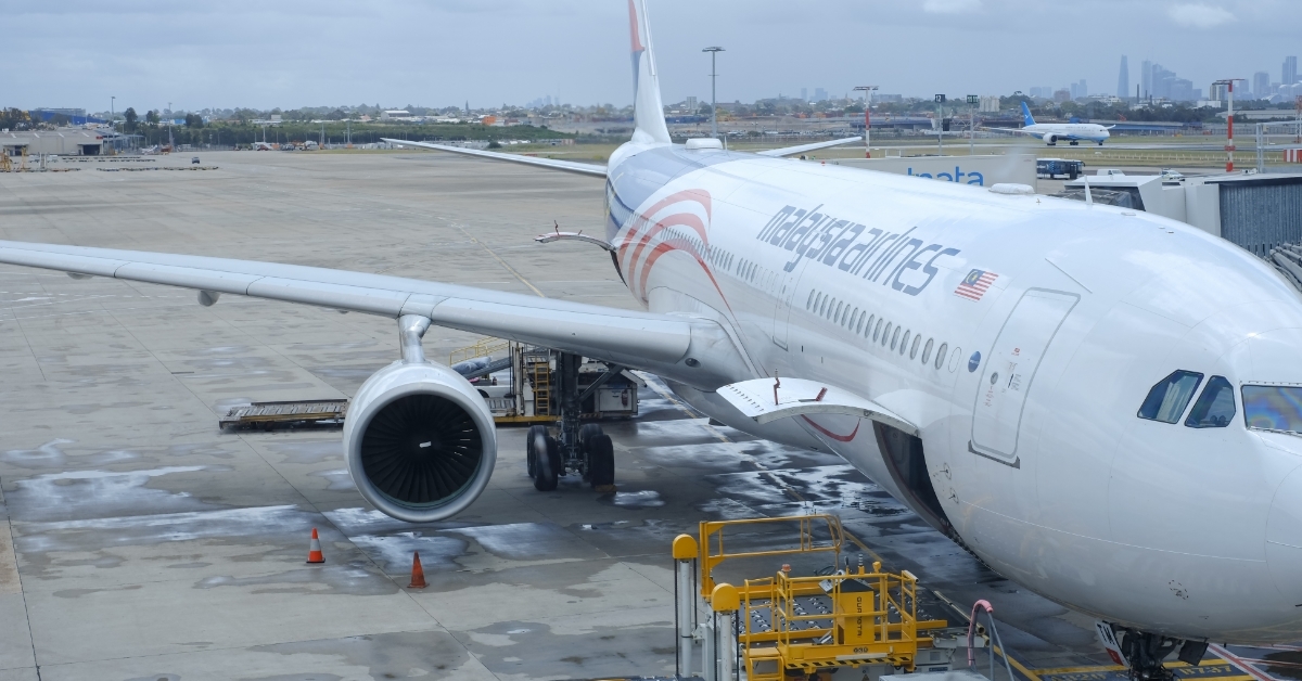 Malaysia Airlines Airbus at Kingsford Smith airport
