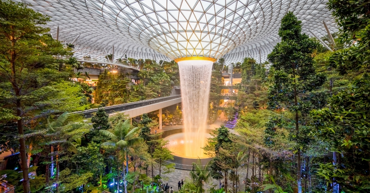 Waterfall at JEWEL CHANGI AIRPORT
