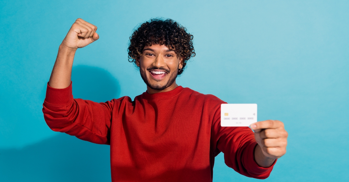 guy received new card