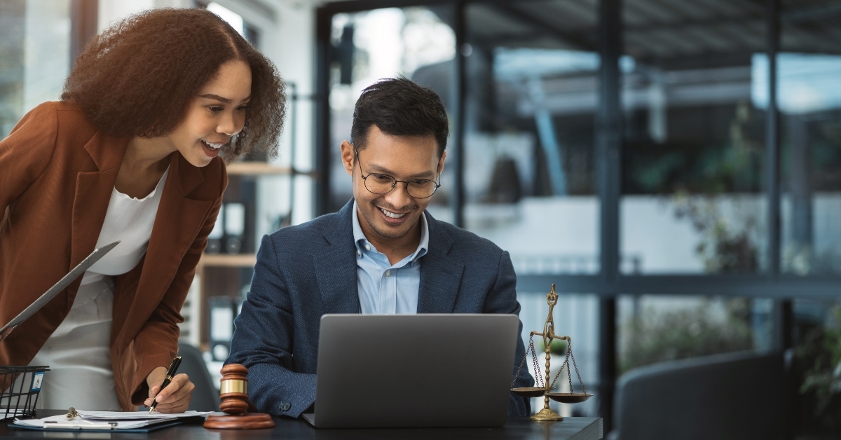 lawyer working with paperwork