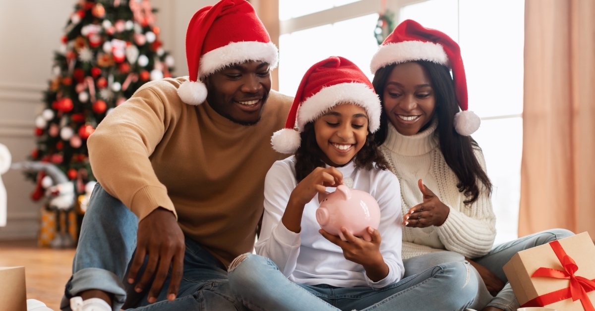 african american family saving money