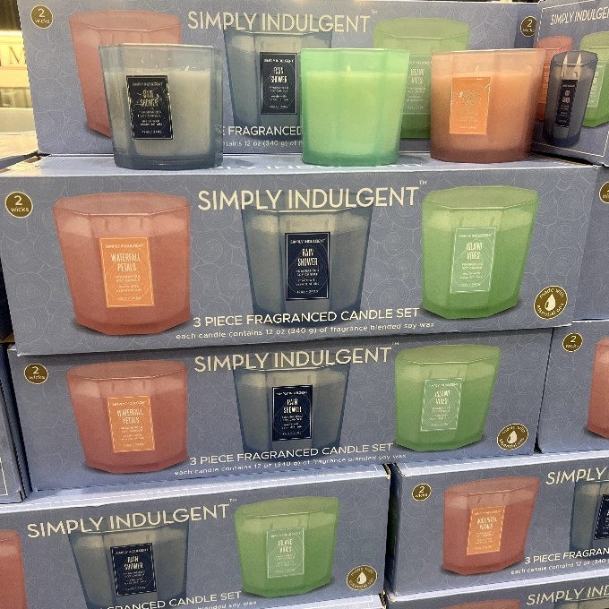 simply indulgent candle set