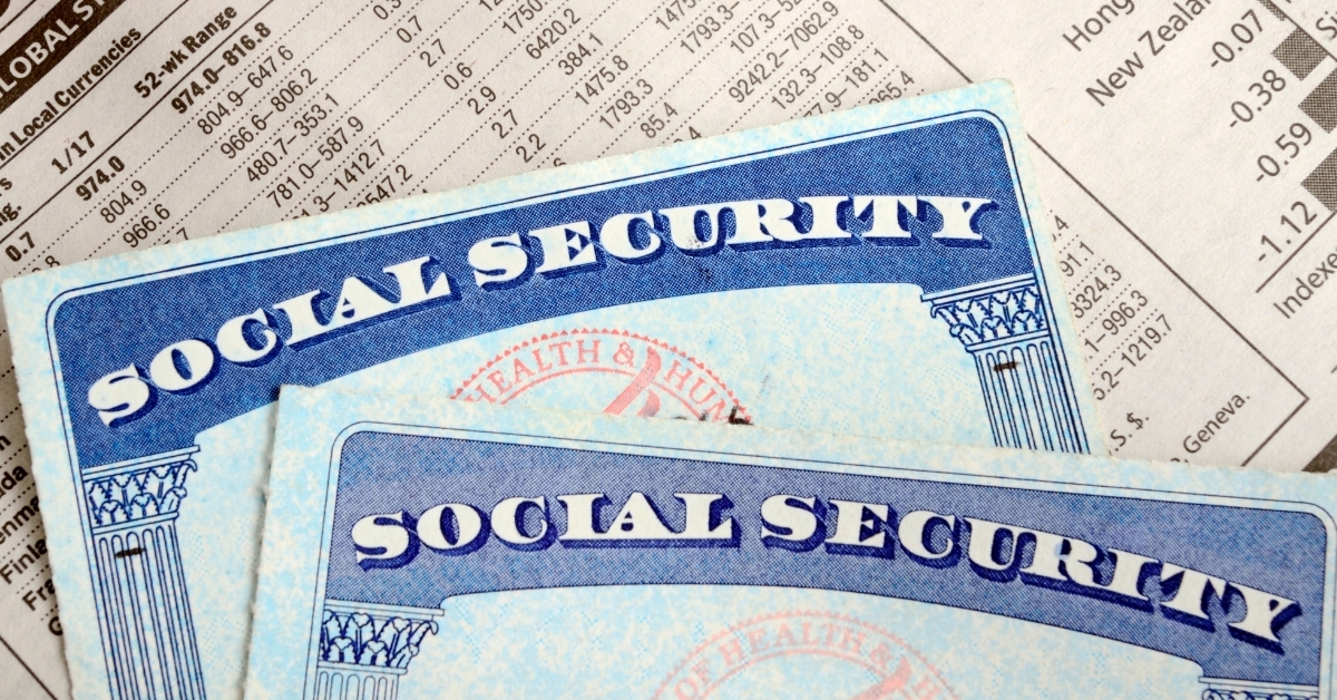 Social Security cards on retirement income