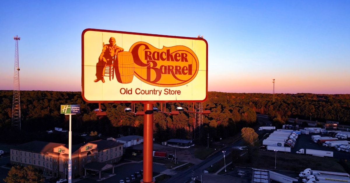 Cracker Barrel Country store billboard