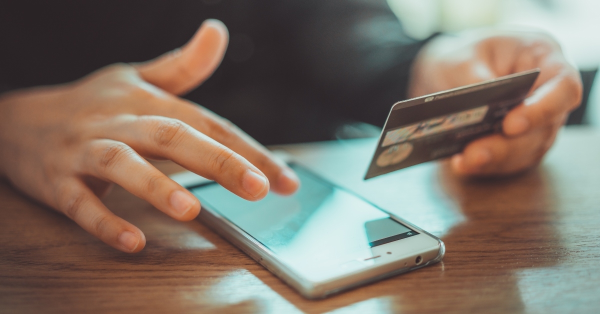 shopping online with a debit card