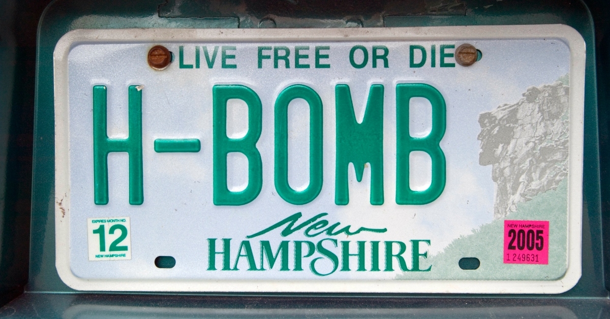 new hampshire license plate