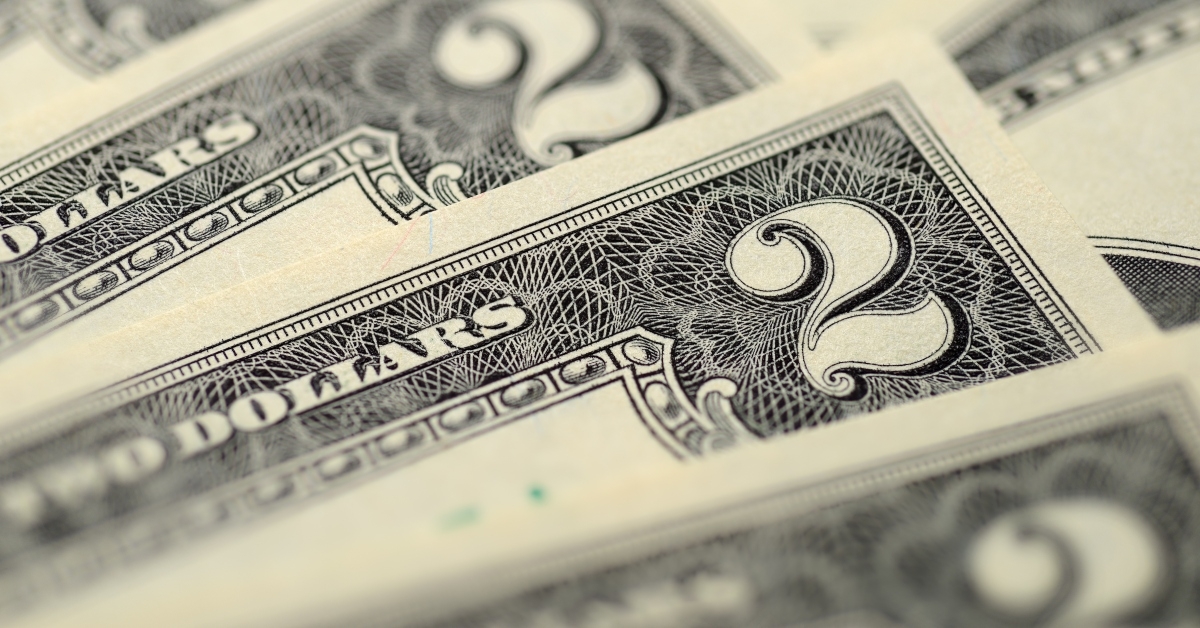 two dollar bills