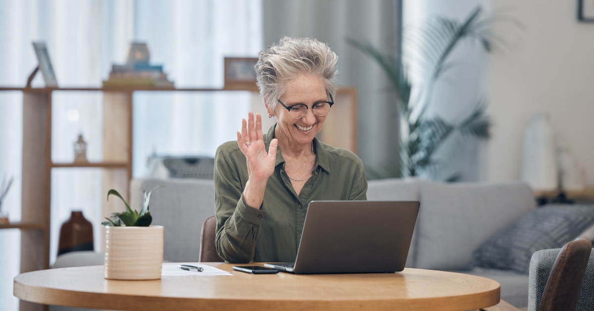 Remote senior worker