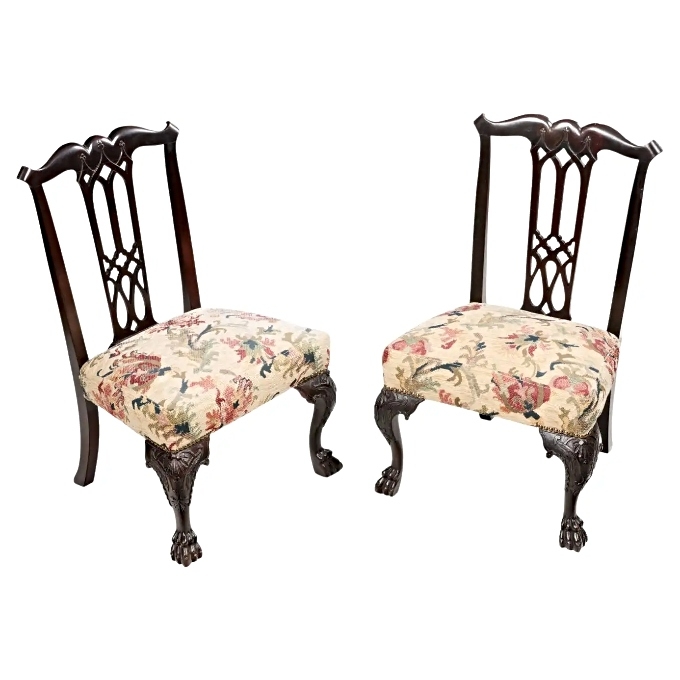 pair of 18th-century irish miniature chairs