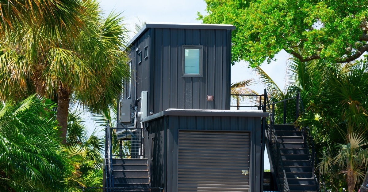 metal shipping container house