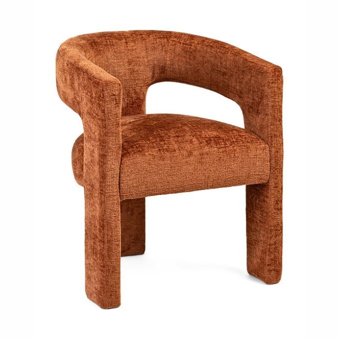 Curve Back Upholstered Chair