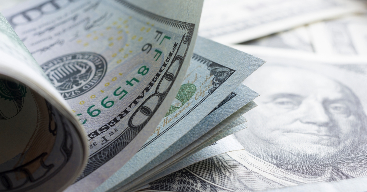 Money American dollar background