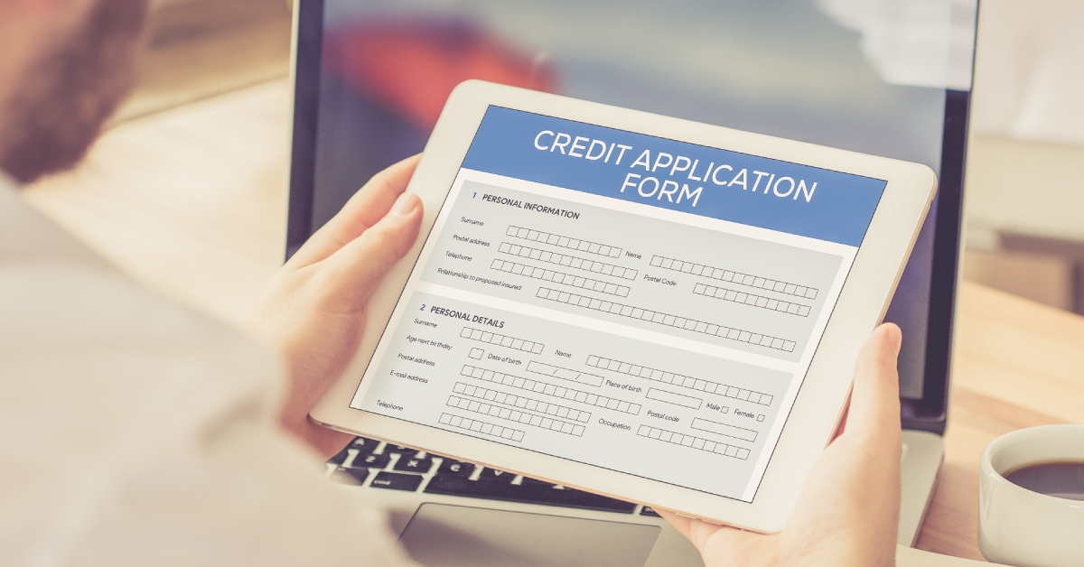 credit card application form