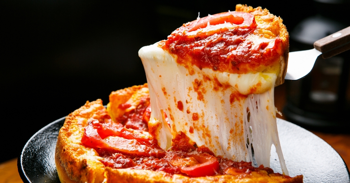 Chicago Style Deep Dish Cheese Pizza